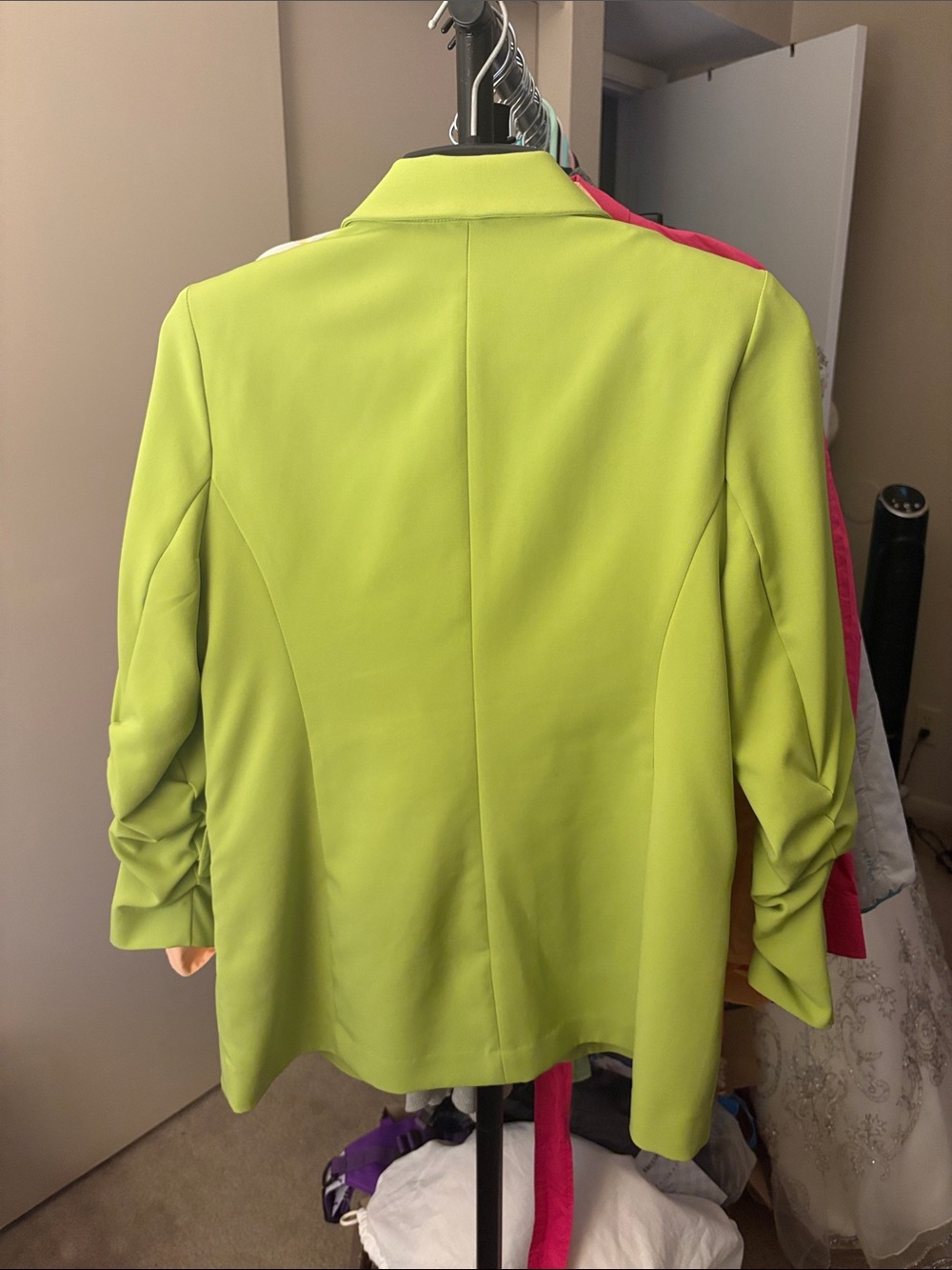 Rachel Zoe Bright Lime Green Tailored Blazer and Trouser Set - Picture 5 of 7